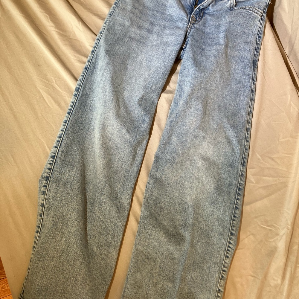 Abercrombie & Fitch Kids Light Blue Denim Jeans High Rise Wide Leg